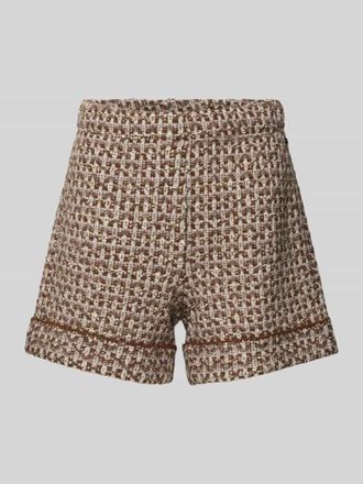 Marc Cain Wide Leg Shorts in Boucl&eacute;-Optik in Mittelbraun, Gr&ouml;&szlig;e 38