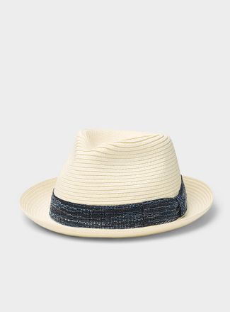 Le 31 Mens Small-brim paper straw fedora Exclusive collection from Italy