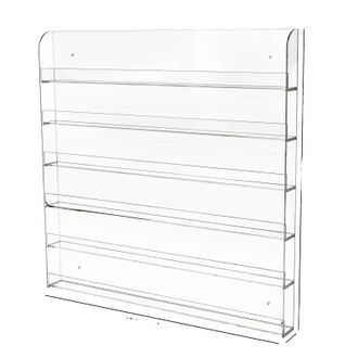 OEM Soporte Para Esmaltes De U&ntilde;as, Expositor De Pared, Organizador De Acr&iacute;lico Transparente, Transparente