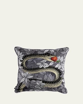 Fornasetti Silk cushion Peccato Originale