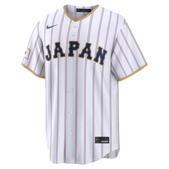 Nike Japan National Baseball Team 2026 World Baseball Classic Nike Mens Stadium Jersey in White | RE260JWFWBJ-UFA