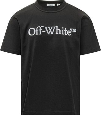 Off-white Big Bookish Regular SS Tee - Heren - T-shirts - Zwart - M - Katoen - Tops