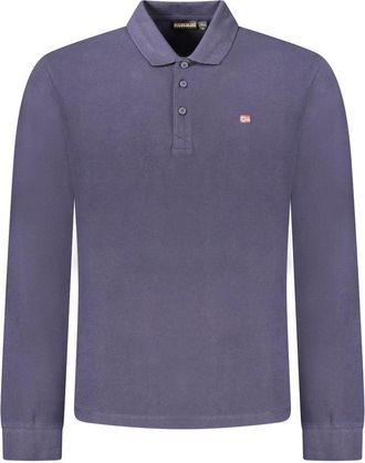 Napapijri Blauwe Katoenen Heren Polo Shirt