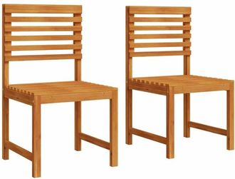 vidaXL Silla De Jard&iacute;n 2 Pcs Marr&oacute;n 50 X 50 X 91cm Vidaxl