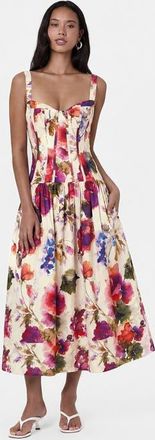 Nicholas Makenna Floral Dress in Watercolor Flora at Nordstrom, Size 12