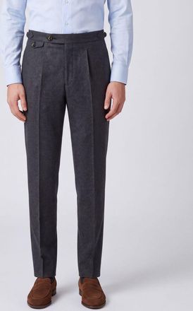 Pantaloni Torino Straight Fit Wool and Cashmere Sartorial Trousers