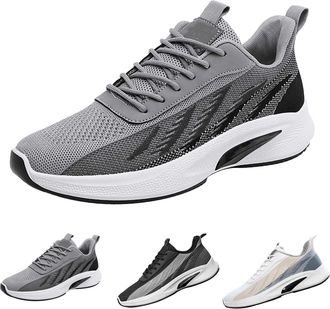 Generic Mens Running Shoes, Trainers, Mens White Lightweight Trainers, Running Shoes, Mens Jogging Shoes, Mens Trainers, Non-Slip Fitness Shoes, Breeze Shoes,