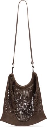 Christophe Lemaire Filt Net messengertas - Bruin