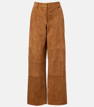 Tory Burch Suede wide-leg pants