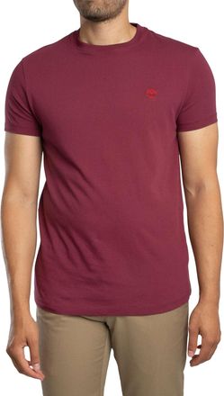 Timberland Mens Dunstan River Slim T-Shirt, Burgundy, XXL