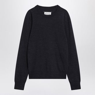 Maison Margiela Navy Blue Wool Sweater