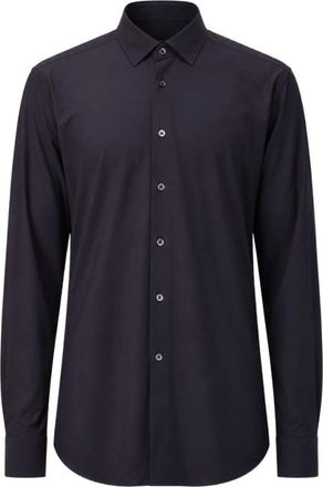 Corneliani Formal Shirts - Heren - Zakelijke Overhemden - Blauw - S - Overhemden