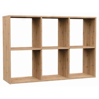 Topeshop Marion - Estanter&iacute;a Modular Con 6 Cubos - Librer&iacute;a Con 6 Compartimentos - 110x30x75 Cm - Mueble De Almacenaje