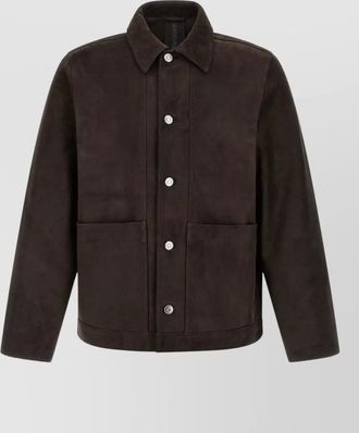 Giorgio Brato suede leather shirt jacket