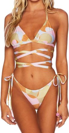 Beach Riot Winnie Bikini Top In Waikiki Wave