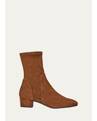 Aquatalia 40mm Stassi Suede Ankle Boots