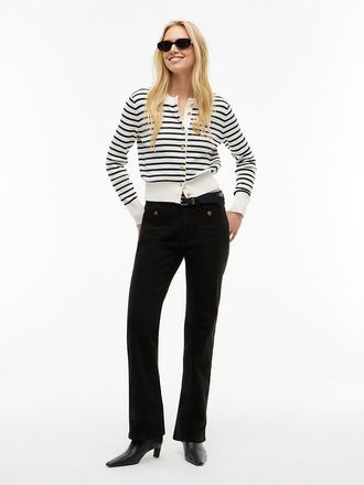 Tommy Hilfiger Womens All-Day Sculpt Denim Bootcut Jean - Denim Black - 10