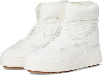 Moon Boot Ltrack Low Nylon Womens Cold Weather Boots White : EU 41 (US Womens 9.5) B - Medium