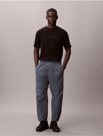 Calvin Klein Calvin Klein Mens Ripstop Nylon Convertible Woven Pants - Blue - 2XL