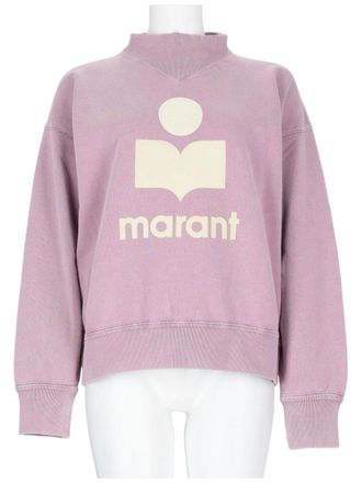 Isabel Marant Moby Relaxed-Fit Graphic Logo Cotton-Blend Sweatshirt