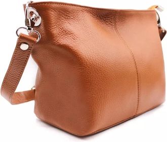 Generic Womens Shoulder Bag - Soft Classic Real Leather Medium Cross Body Ladies Handbag (Brown)