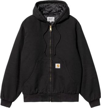 Carhartt Work in Progress Canvas Hoodie Zwart - Heren - Vesten met rits - Zwart - XL - Katoen - Hoodies & sweatvesten