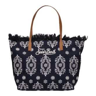 MC2 Saint Barth Tote Bags, female, Blue, Size: ONE SIZE City Bag