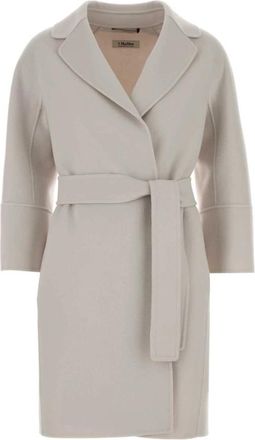 Max Mara Arona Coat - Dames - Jas met riem - Wit - XS - Wol - Jassen
