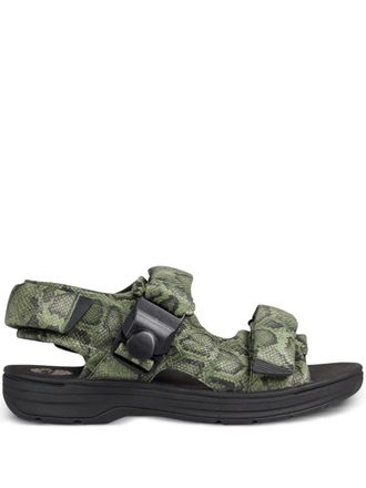 Clarks x Martine Rose Concept sandals - women - Leather/Rubber/Calf Leather - 7.5 - Green