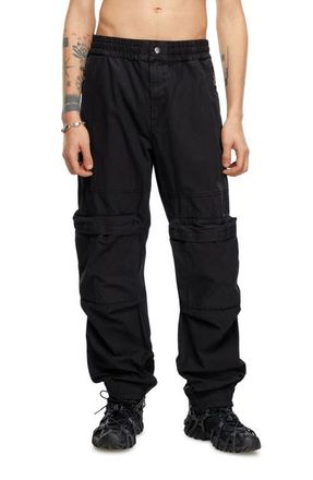 Diesel Beeck Organic Cotton Cargo Pants in Black at Nordstrom, Size 34 Us