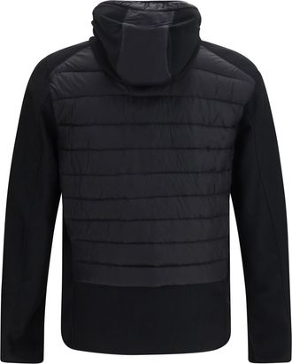Parajumpers Mens Jacket Nolan Hybrid With Hood Black Down Coat