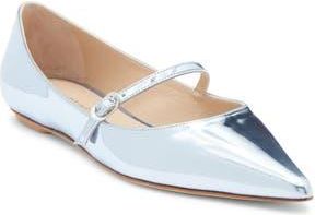 Stuart Weitzman Emilia Mary Jane Flat in Cielo at Nordstrom Rack, Size 8.5