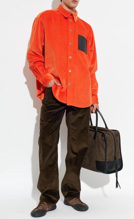 Loewe Corduroy Trousers, Mens, Brown