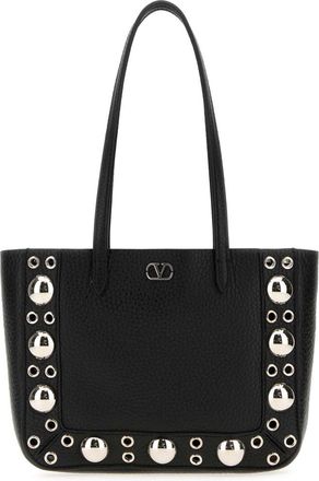 Valentino Garavani Black Nellcote Mini Tote