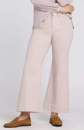 NYDJ Mia Cool Embrace High Waist Palazzo Flare Jeans in Rock Flower at Nordstrom, Size 00