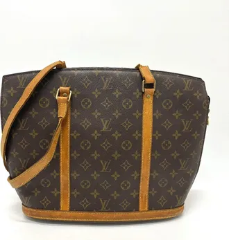 Louis Vuitton Brown Monogram Canvas Shoulder Bag Tote Bag (Pre-Owned)