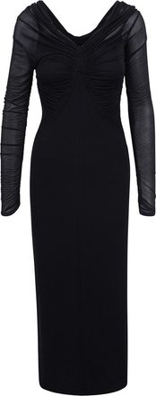 Max Mara Long Locri dress in draped jersey