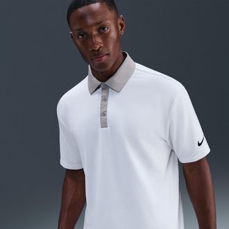 Nike Mens Tour Dri-FIT Golf Polo in White | IB3939-100