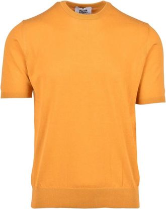Alpha Studio Pullover met ronde hals - Heren - Truien - Oranje - Maat: 3XL Katoen