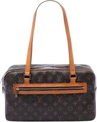 Louis Vuitton Pre-owned Cite GM Schoudertas - Dames - Vintage Schoudertas - Bruin - ONE Size - Leer - Vintage