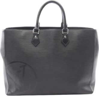 Louis Vuitton Pre-owned Tote Bag - Heren - Vintage Shopper - Zwart - ONE Size - Leer - Vintage