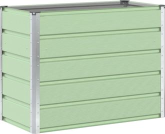 vidaXL Jardinera Verde Pastel 100 X 50 X 77 Cm Acero Galvanizado Vidaxl