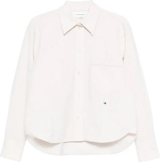 Victoria Beckham Cropped Long Sleeve Shirt
