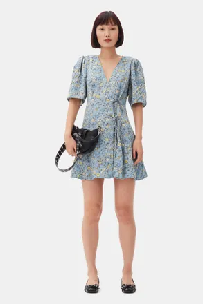 Ganni Shimmery Foil Denim Mini Dress desde 390,95 € - en