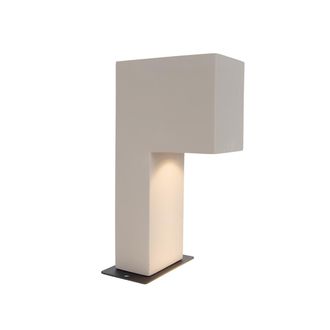 QAZQA Qazqa Bolardo Moderno Para Exterior Gris 35cm Ip44 - Pompei