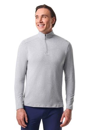 Coolibar Mens Quarter-Zip - UPF 50+ Sun Protection - Sonora in Grey Heather at Nordstrom, Size Xx-Large