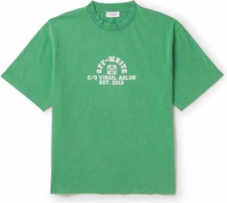 Off-white Slippers - Heren - T-shirts - Groen - 2XS - Tops