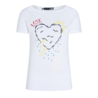 Love Moschino Dames, Tops, Wit, Maat: 2XS