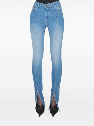 MUGLER Jeans con dettaglio cuciture - Blu