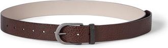 Brunello Cucinelli Calfskin belt in Brown at Nordstrom, Size X-Small